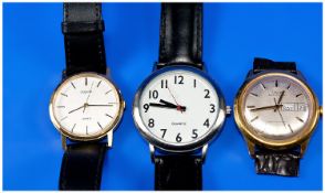 Two Gents Wristwatches including Pulsar and Quartz and Timex (one requiring a strap).