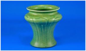 Pilkingtons Green Vase. c.1912, shape 2985. Height 6 inches.