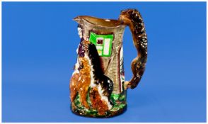 Burleigh Ware Handpainted Reproduction Of `Old Feeding Time` Jug made by Samuel Alcock. 100 years