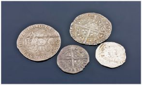 Edward I 1272-1307 Penny + An Edward II 1307-27 Penny, + A Henry VI 1422-61 Groat & 1 Other.