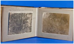 Military WW1 Interest Bound Album Containing Approximately 31 Card Pages, Comprising Various