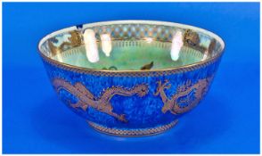 Wedgwood 1930`s Lustre Bowl ``Dragon`` Pattern, numberZ4829. Designer Daisy Makin Jones. 4 inches