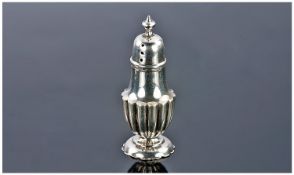 A Silver Pepperette, Hallmarked For Birmingham 1908, Height 72mm