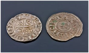 Eadgar 959-975 Penny Together With A William I 1066-1087 Penny, York Mint.