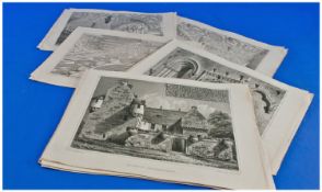 34 Scottish Architectural Prints. Steel engravings after drawings by R W Billings. Dated 1848.