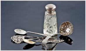 A Small Collection Of Antique Silver Items, 5 In Total. Comprises; 1, Art Nouveau Silver Ladies