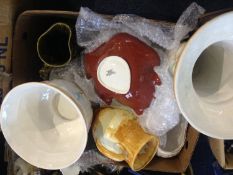 Good Box of Assorted Ceramics including Royal Worcester Sewing Dish and Trinket, Royal Winton