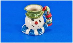 Royal Doulton Miniature Character Jug `Christmas Cracker In The Snowman Series` Number 632 in a