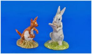 Royal Doulton Winnie The Pooh Collection, 1. Kanga, 2. Rabbit reads the plan. Original boxes.