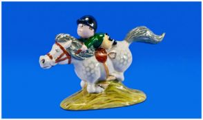 Beswick Norman Thellwell Horse & Rider FIgures, `Pony Express` first variation. 2789A. Issued 1983-