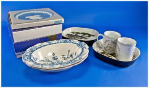 Collection Of Various Ceramics Including Royal Copenhagen Pair Oven To Tableware Oval Dishes,