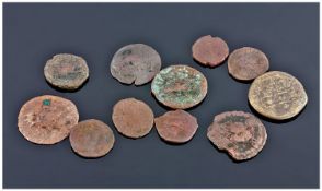 Collection Of Roman, Eastern Europe And 2nd Century Coins. Mixed Lot To Sort.