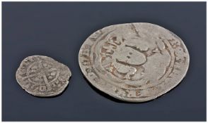 Edward III 1327-77 Silver Groat, Together With A Richard II 1377-99 Halfpenny.