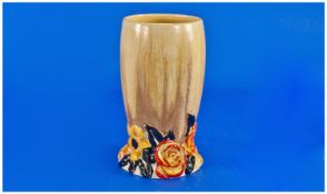 Clarice Cliff Bizarre Vase Shape 663, My Garden Pattern. Height 6 Inches. Full Backstamp To Base,