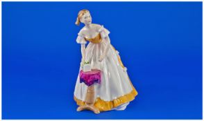 Royal Doulton Figure `Happy Birthday`. HN 3095. Designer P. Parsons. Height 8.5 inches. Mint