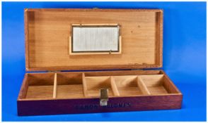 Mahogany Effect Cigar Box/Humidor Marked ``Havana Cigar Selection`` To Hinged Top And `Ramon