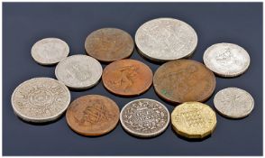 Collection Of Silver Coins, Comprising Victoria 1859 Shilling, 1910 Shilling Together With Nickel