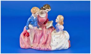 Royal Doulton Figure `The Bed Time Story`. HN 2059. Designer L. Harradine. Circa 1950-1996. Height