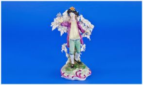 Spode Copelands 19th Century Hand Painted Porcelain Figure. 6 inches high.