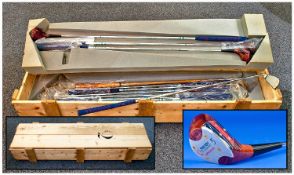 QE2 Limited Edition Complete Set of Golf Clubs, produced by Sandhill Swilken Corporation, cast from