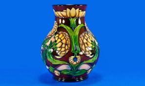 Moorcroft ``Dahlia`` Vase. Designer Phillip Gibson. Shape 869/9. Limited edition No. 72/250. Boxed.