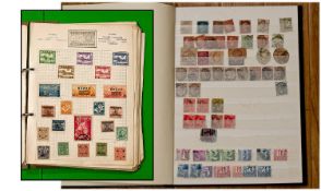 Three Albums Containing All Sorts of Stamps, but particularly several GB penny, same on covers and