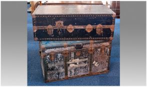 Two Large Early 20th Century Military Travelling Trunks, including the full history of the trunks