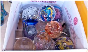 Collection of Paperweights, 16 in total. Various sizes and designs.
