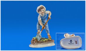 Royal Worcester Figure, Days Of The Week Series `Saturdays Child Works Hard`. Model number RW 3524.