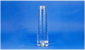 Kosta Boda Art Glass - Tapered Candle Holder with Kosta Boda label. Stands 11.25 inches high.