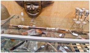 Original 19th Century Antique African Short Stabbing Spear Mad Mahdi. During the Mahdist war of
