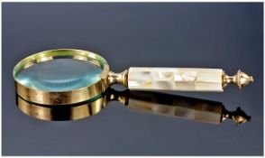 Mother Of Pearl Handled Magnifying Glass