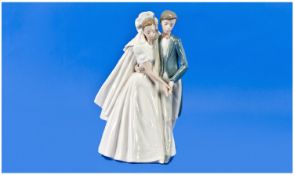 Nao By Lladro Figure `Wedding Day`. Number 1274. Stands 10.25 inches high. Mint condition.