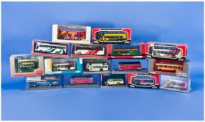 Collection Of Boxed Diecast Model Buses Comprising Mostly Corgi 42002 Leyland PD3 ``Queen Mary``