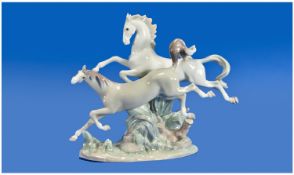 Lladro Figure `Horse`. Model number 4655. Issue year 1969. Height 11.5 inches. Mint condition.
