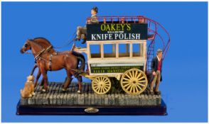 Arts Academy Collection Large Model Of A Victorian London Bus Horse Drawn Carriage. Advertising