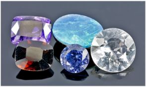 Mixed Lot Of Five Loose Gemstones, Total Carat Weight 22.30cts