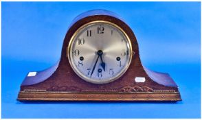 1920`s Oak Cased Mantle Clock, slightly AF.