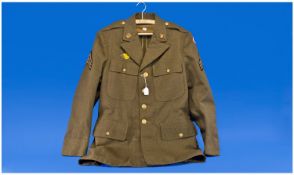 WW2 U.S. Army Sergeants Tunic. Fairly large size.