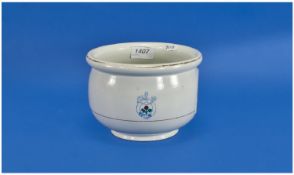 Stonier & Co Ltd Liverpool White Ceramic Chamber Pot With Liners Crest To Front.