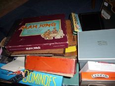 Box of Assorted Games and Toys, mostly in original boxes, with a box containing packets of playing