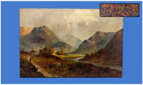 Francis E. Jameson 1895-1950 A Pair Of Oils On Canvas Of Scottish Highland Scenes. Titled to the