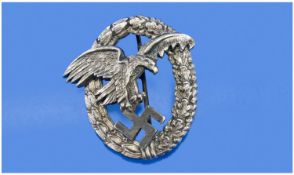 Nazi Luftwaffe Pilots Badge.