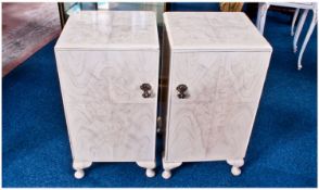 Collection Of Painted Furniture, To Include Two Large Wardrobes, Dressing Table And Bedside