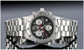 Tag Heuer Professional Gents Stainless Steel Chronograph Wrist Watch with rotating bezel. 200