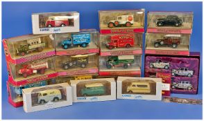 A Collection of 17 Model Cars, comprising Corgi Bedford Dormobile St. John Ambulance, Matchbox Y-27