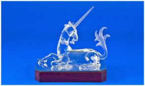 Swarovski Crystal Limited Edition S.C.S. Members Only Annual Figure `Unicorn`. Designer Martin