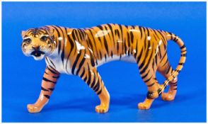Beswick Wild Animal Figure ``Tigress``. Model number 1486, designer Colin Melbourne. Issued 1957-