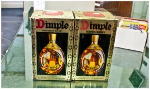 Two Boxed Dimple Haig Scotch Whisky Bottles. Distilled by John Haig and Co Ltd Distillers,