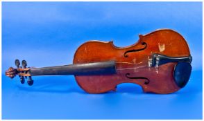 John G. Murdoch & Co Violin. ``THE MAIDSTONE``, Crudely Etched To Case Back With Owners Name.